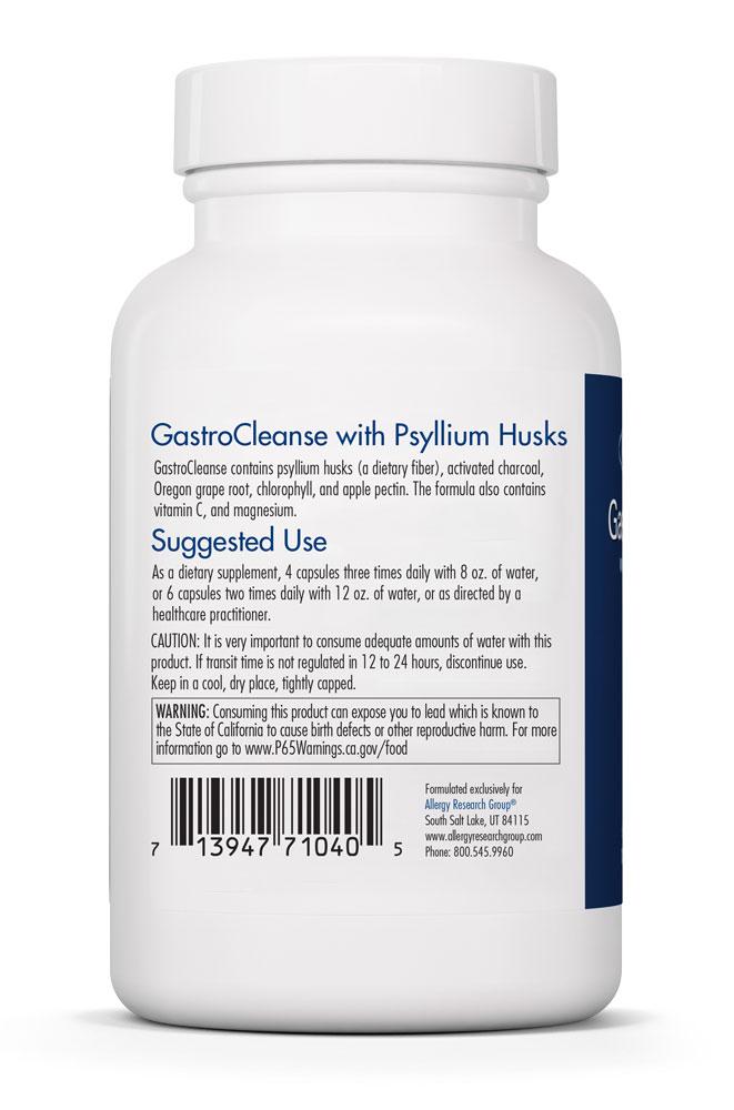 GastroCleanse with Psyllium Husks 100 vegetarian capsules by Allergy Research Group