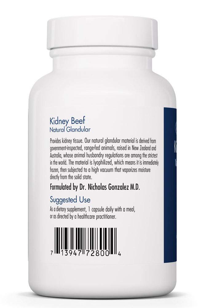 Kidney Beef Natural Glandular 500mg 100 vegicaps by Allergy Research Group