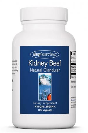 Kidney Beef Natural Glandular 500mg 100 vegicaps by Allergy Research Group