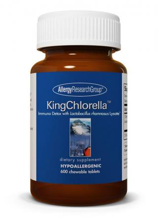 KingChlorella™ Immuno Detox with Lactobacillus rhamnosus Lysate* 600 chewable tablets by Allergy Research Group