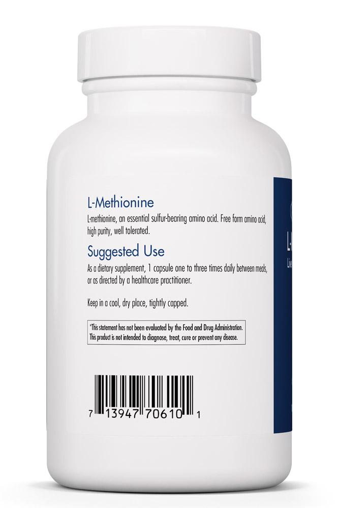 L-Methionine 500 mg 100 vegetarian capsules by Allergy Research Group
