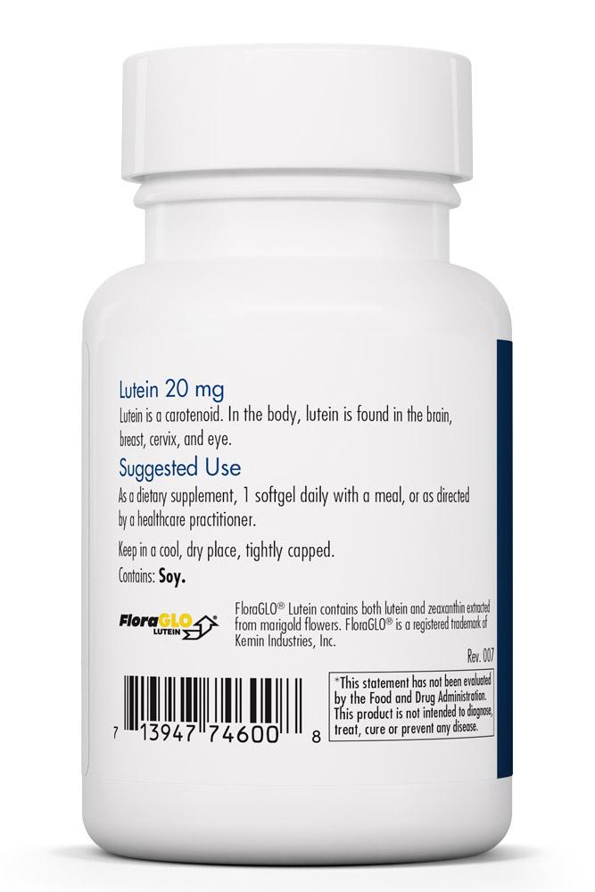 Lutein 20 Mg 60 Softgels by Allergy Research Group