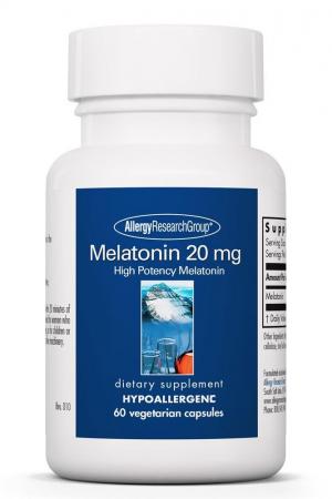 Melatonin 20 mg 60 Vegetarian Capsules by Allergy Research Group