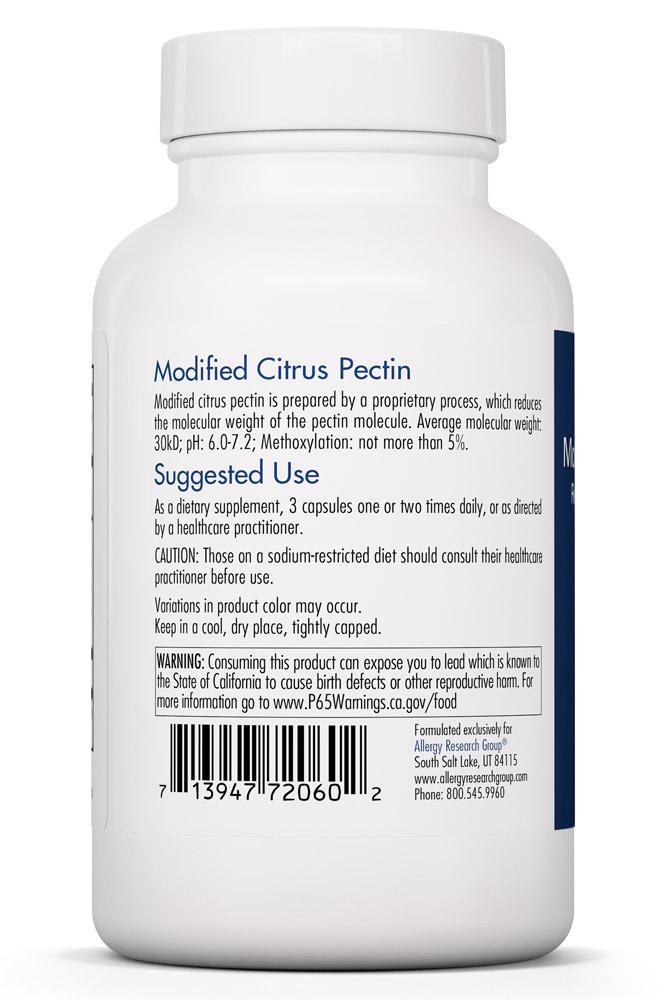 Modified Citrus Pectin 120 Vegetarian Capsules by Allergy Research Group