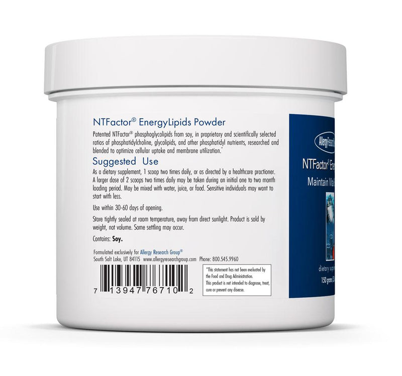 NTFactor® EnergyLipids Powder 150 grams (5.3 oz.) by Allergy Research Group