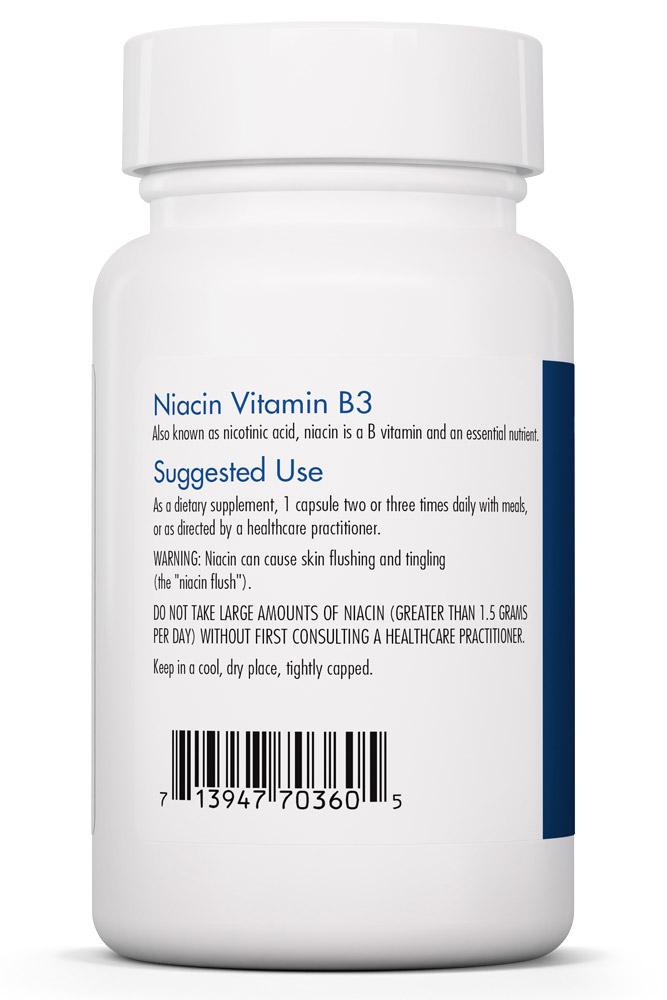 Niacin 90 Vegetarian Capsules by Allergy Research Group