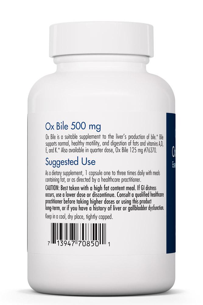 Ox Bile 500 mg 100 Vegicaps by Allergy Research Group