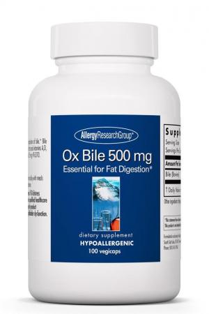 Ox Bile 500 mg 100 Vegicaps by Allergy Research Group