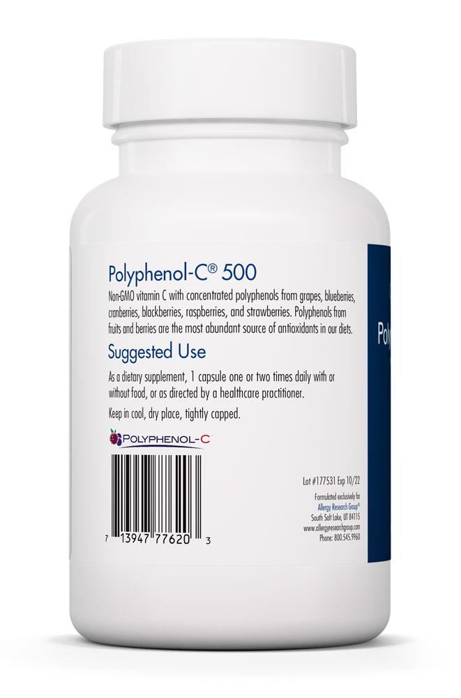 Polyphenol-C® 500 90 Vegetarian Capsules by Allergy Research Group