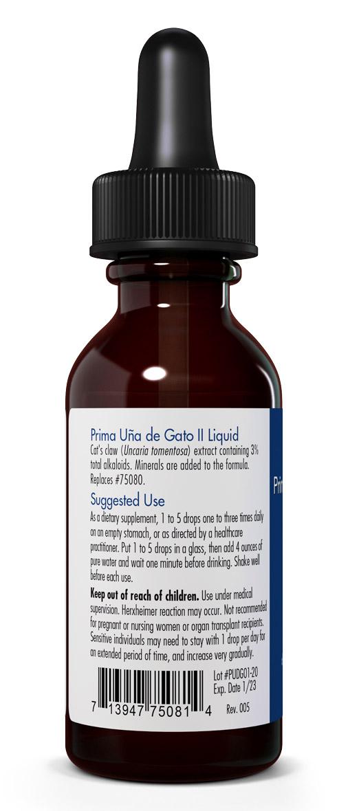 Prima Uña De Gato II Liquid 30 mL (1 fl. oz.) by Allergy Research Group