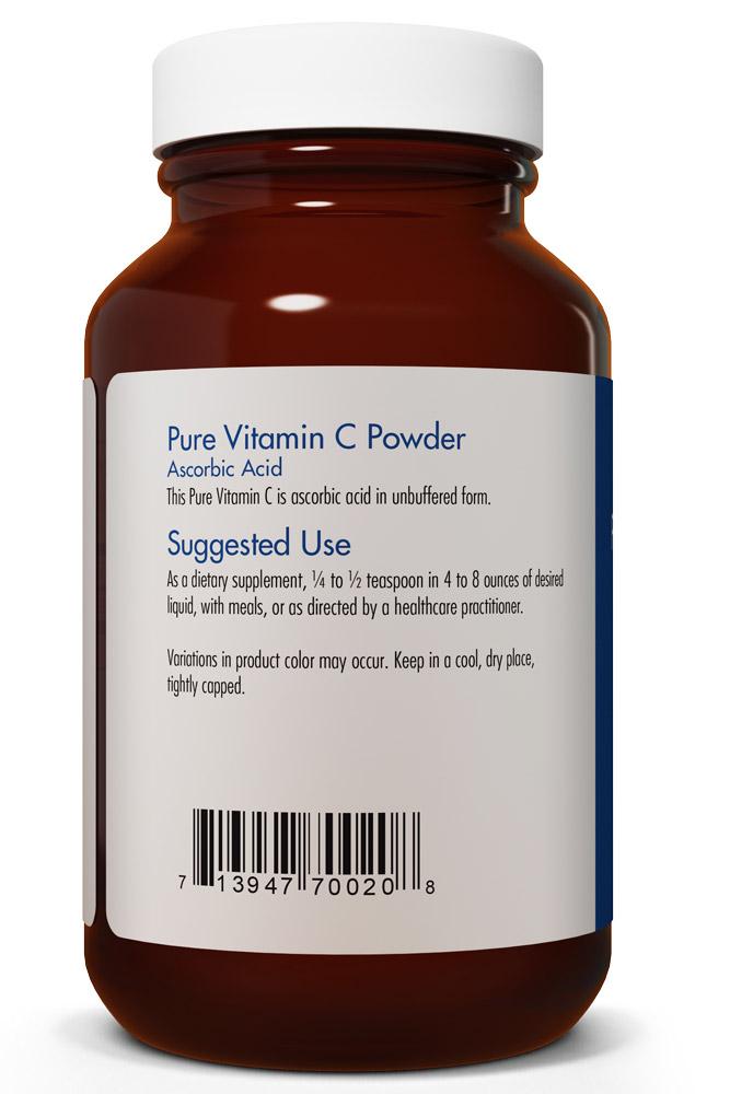 Pure Vitamin C Powder 120 grams (4.2 oz) by Allergy Research Group