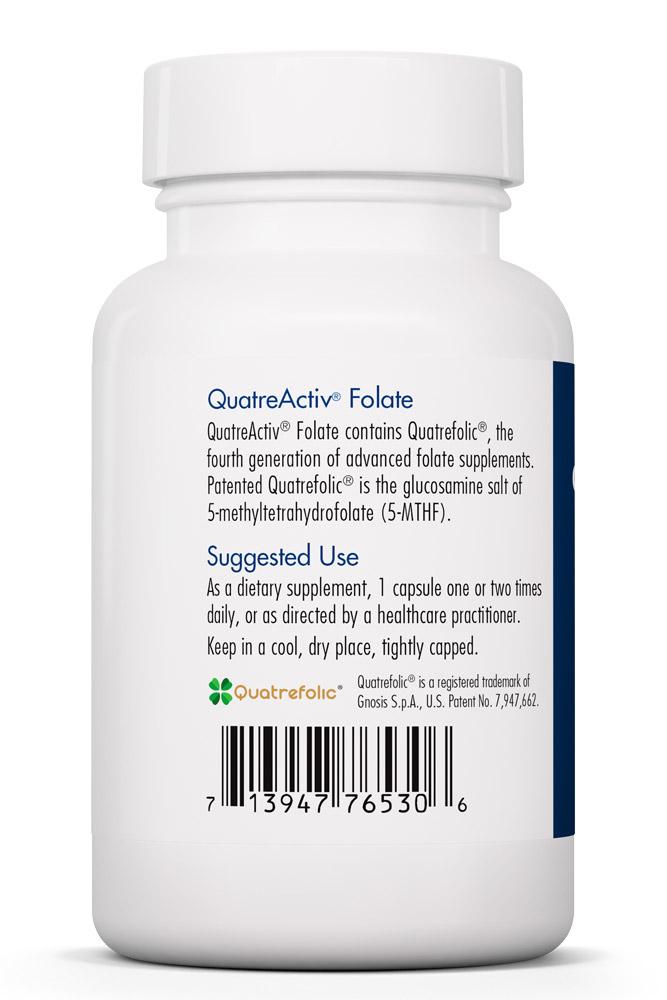 QuatreActiv® Folate 90 Vegetarian Capsules by Allergy Research Group