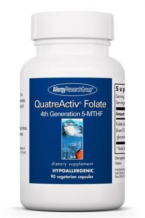 QuatreActiv® Folate 90 Vegetarian Capsules by Allergy Research Group