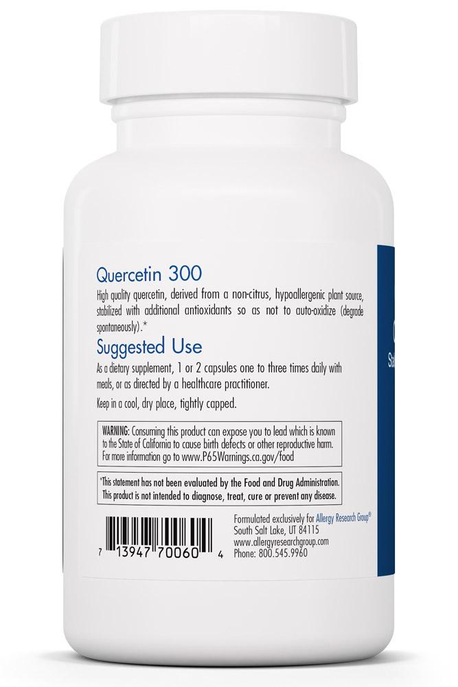 Quercetin 300 60 Vegetarian Caps by Allergy Research Group