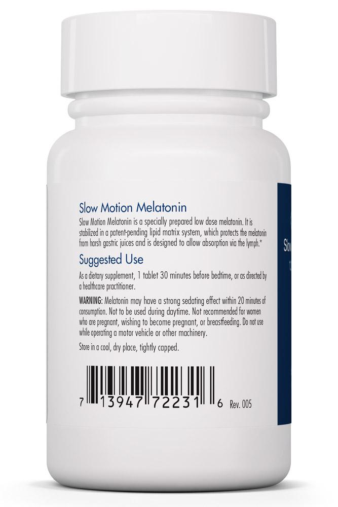 Slow Motion Melatonin 60 Scored Tablets by Allergy Research Group