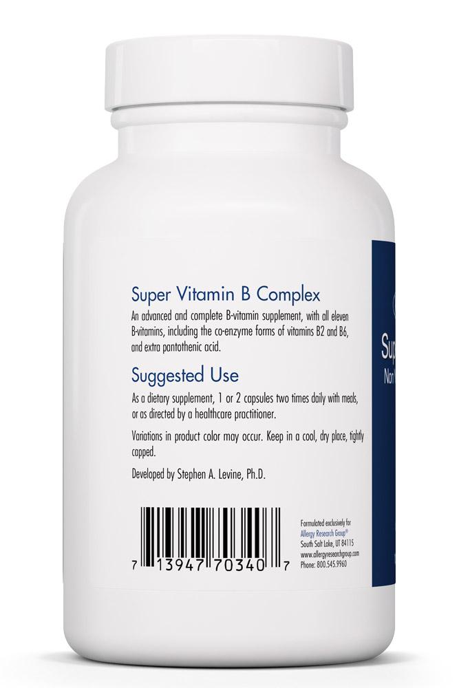 Super Vitamin B 120 Vegetarian Capsules by Allergy Research Group