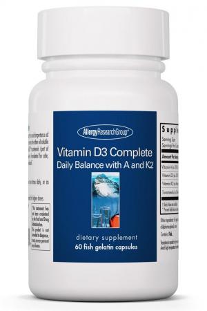 Vitamin D3 Complete Fish Gelatin Capsules by Allergy Research Group