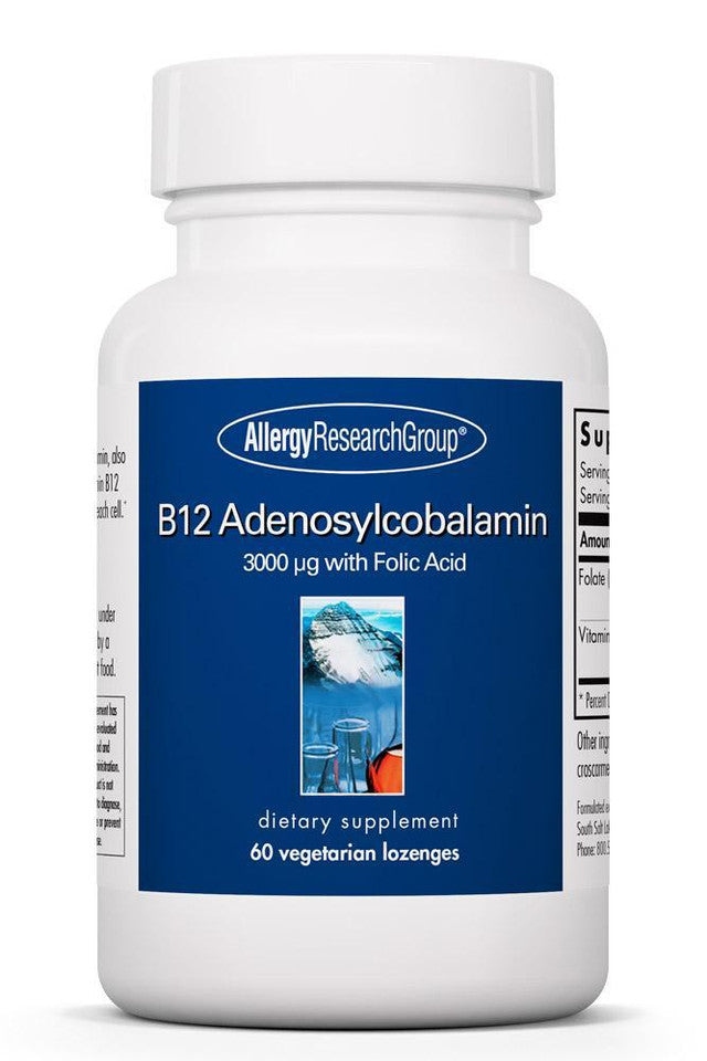 B12 Adenosylcobalamin 60 Vegetarian Lozenges by Allergy Research Group