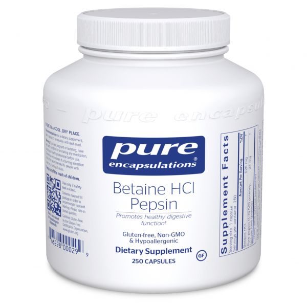 Betaine HCl/Pepsin by Pure Encapsulations®