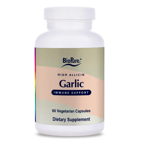 BioPure High Allicin Garlic 60 Vegetarian Capsules