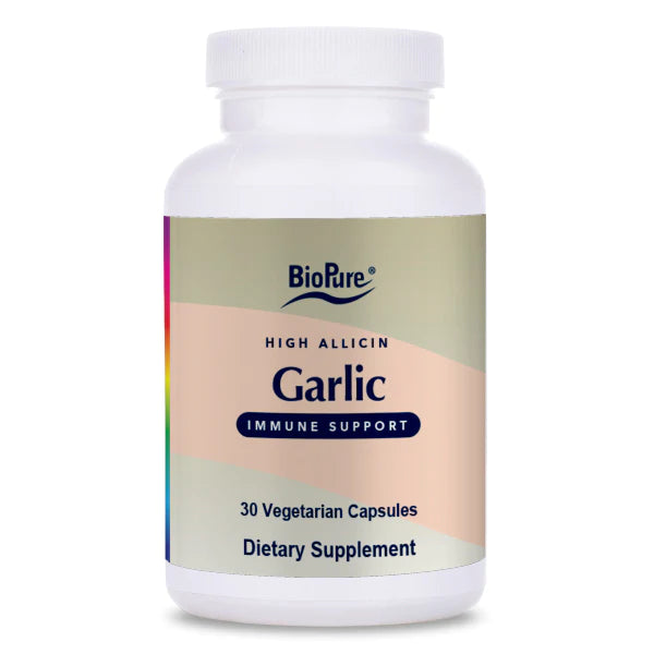 BioPure High Allicin Garlic 30 Vegetarian Capsules