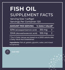 BodyBio Fish Oil (120 Non-GMO Softgels)