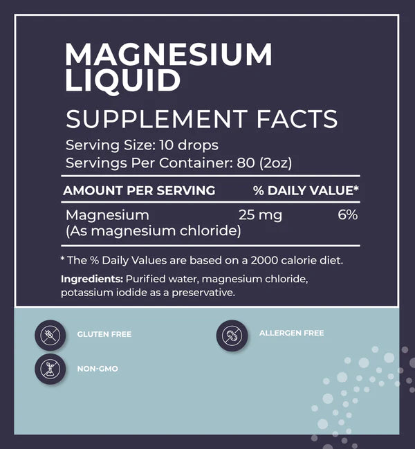 BodyBio Liquid Mineral Magnesium 2 fl. oz / 60mL