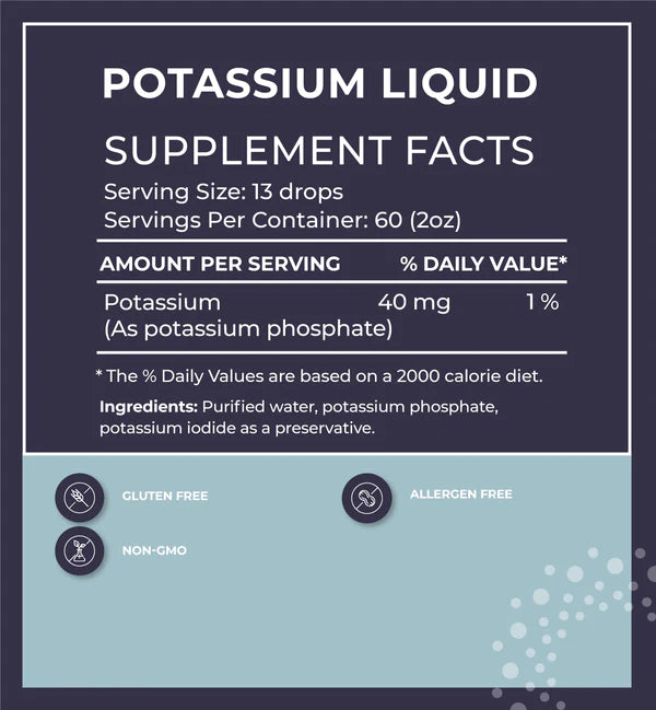 BodyBio Liquid Mineral Potassium 2 fl. oz / 60 mL