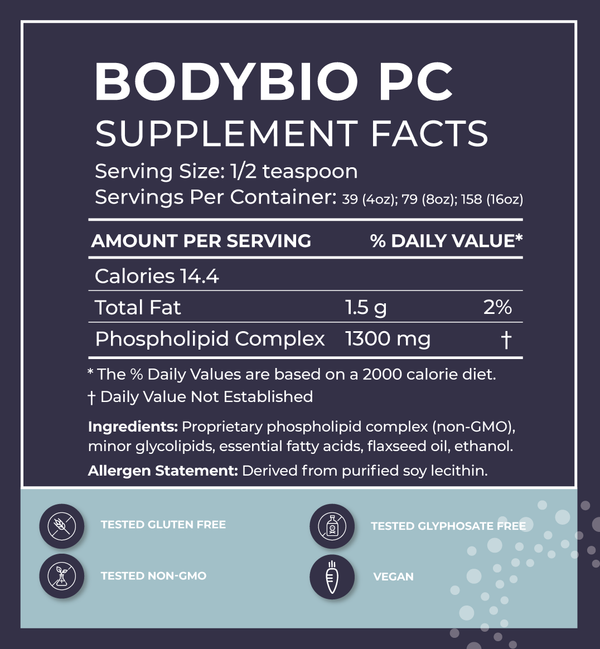 BodyBio PC (Phosphatidylcholine) 8 fl. oz./ Liquid