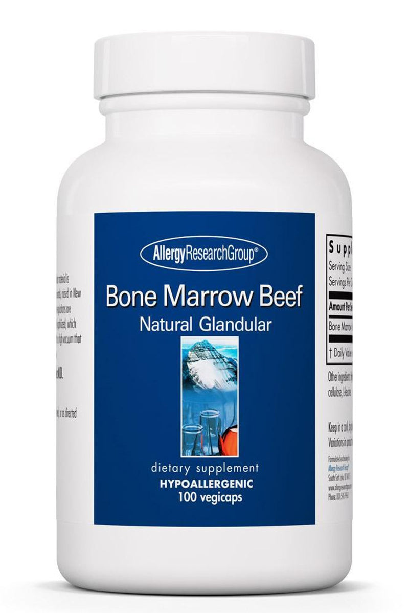Bone Marrow Beef Natural Glandular 500 mg 100 vegicaps by Allergy Research Group