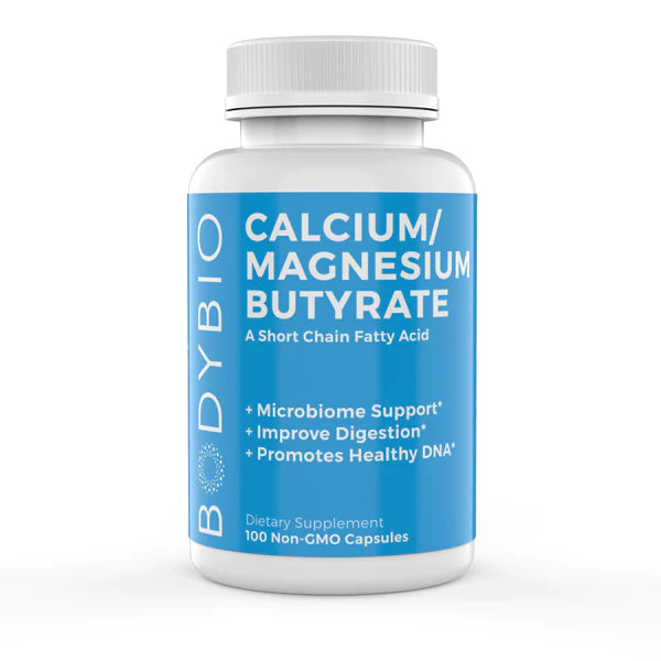 BodyBio Butyrate: Calcium/Magnesium 100 Capsules