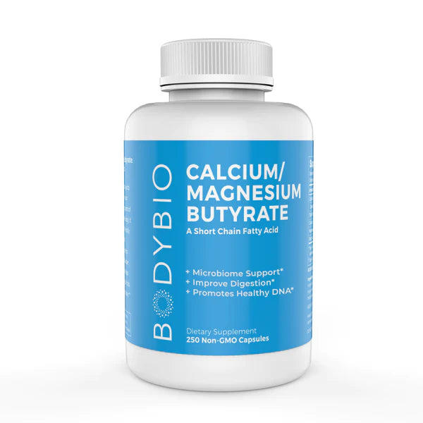 BodyBio Butyrate: Calcium/Magnesium 250 Capsules