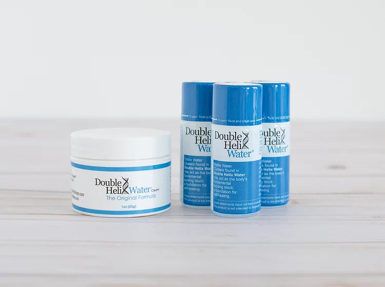 Double Helix Water and Cream Package