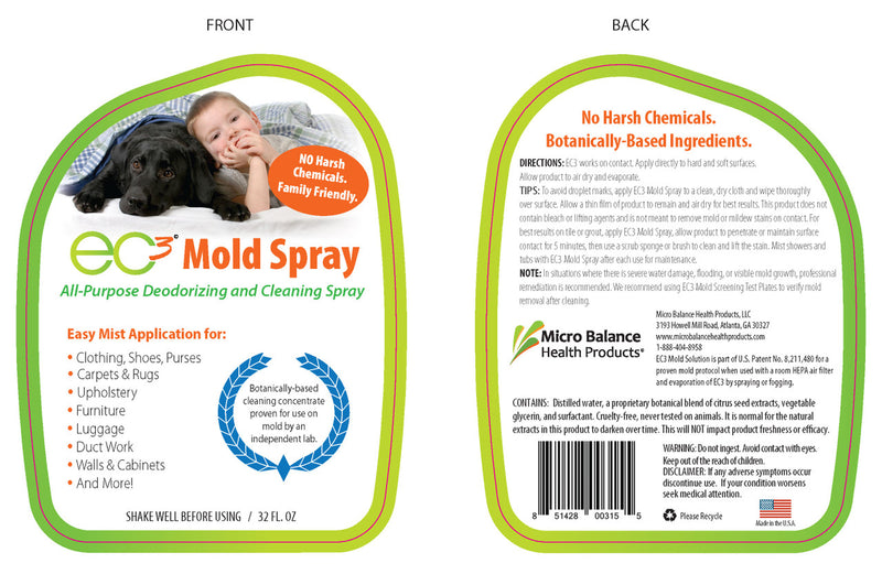 EC3 Mold Solution Spray by Microbalance Health Products
