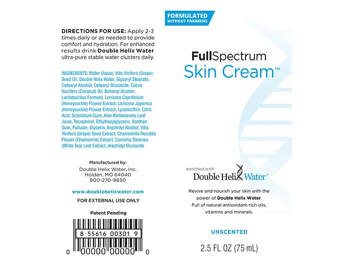 Full Spectrum Skin Cream 2.5 oz by Double Helix Water