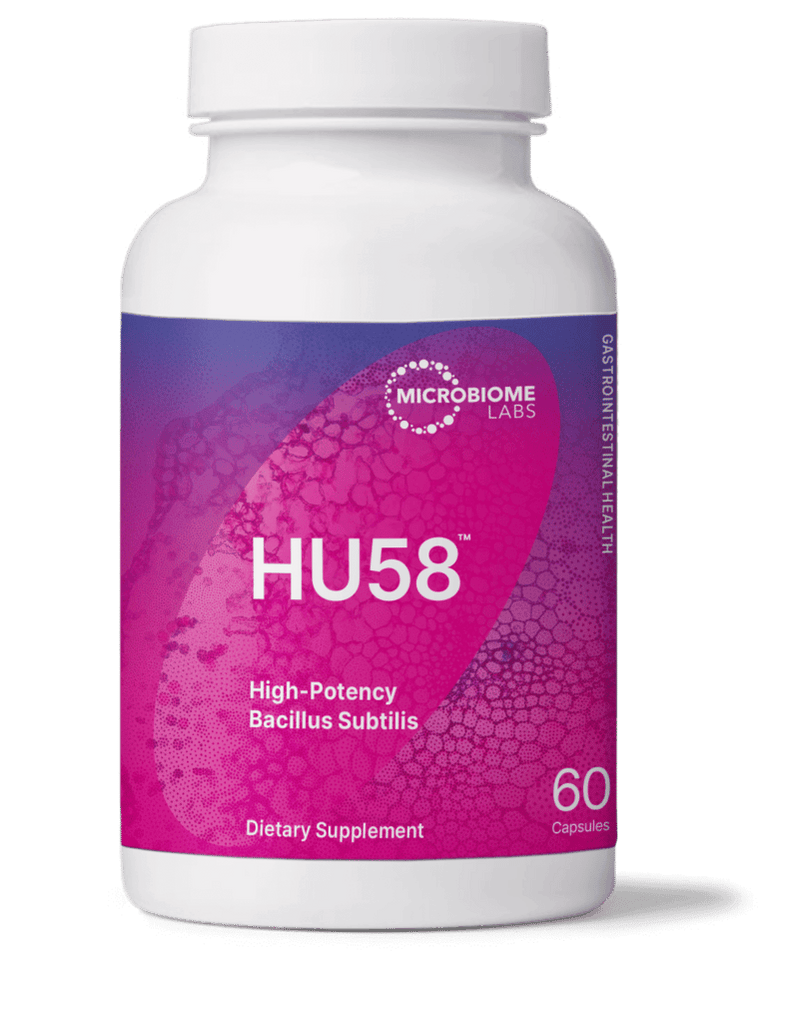 HU58™ High-Potency Bacillus subtilis (60 Capsules) by Microbiome Labs