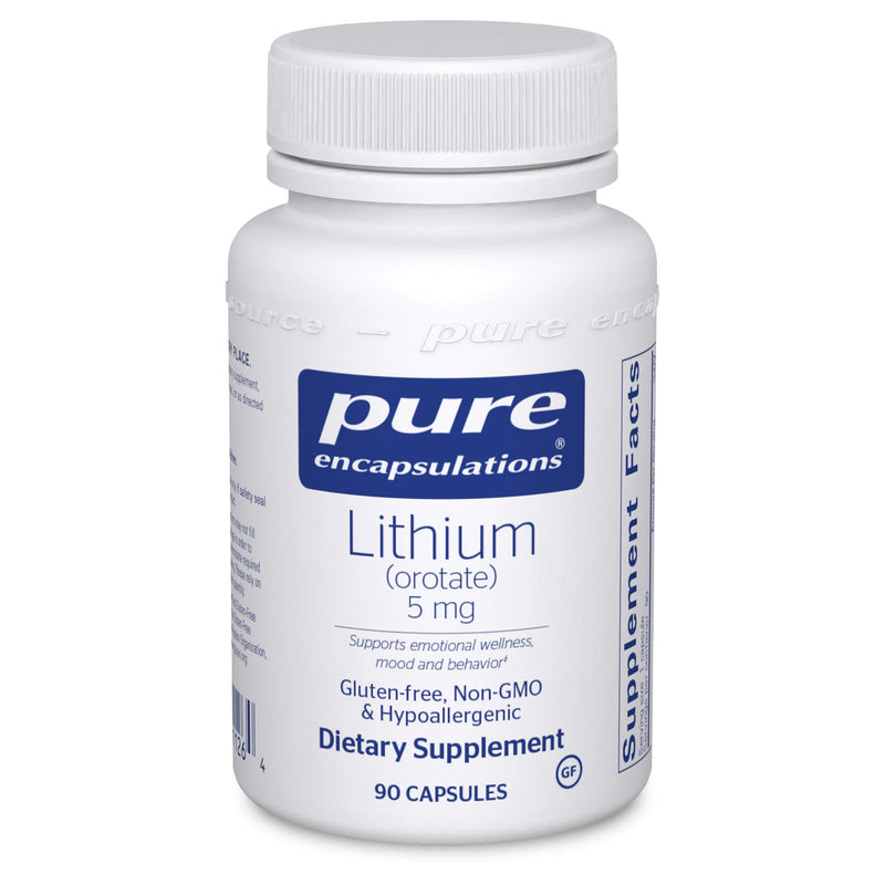 Lithium (Orotate) 5 mg by Pure Encapsulations®