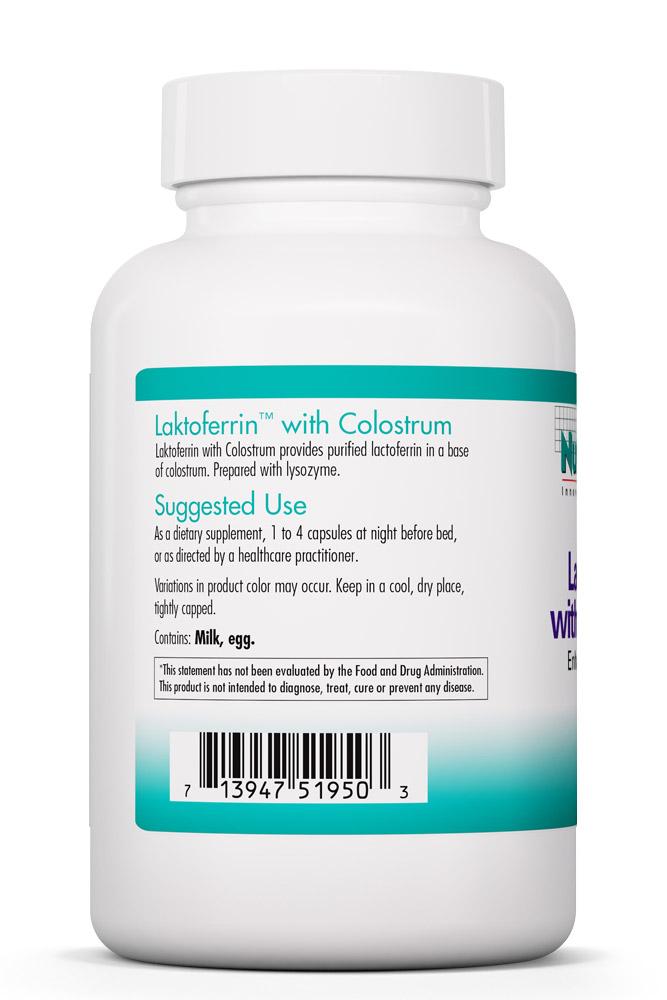 Laktoferrin with Colostrum 90 Vegicaps by NutriCology