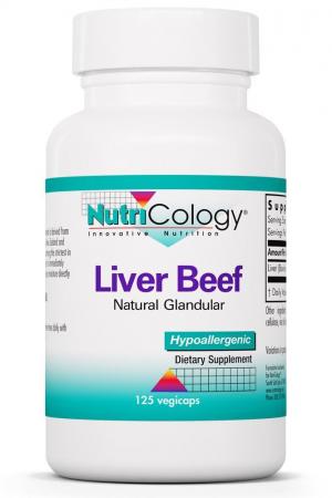 Liver Beef 125 Vegicaps by NutriCology