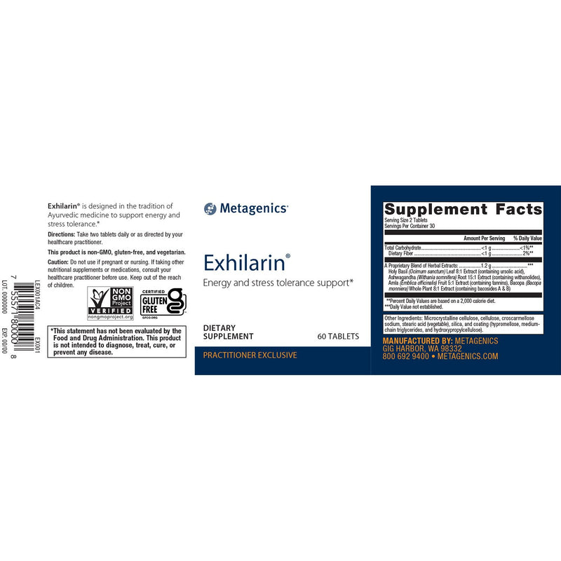 Metagenics Exhilarin® 60 Tablets