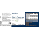 Metagenics Mag L-Threonate 120 Capsules