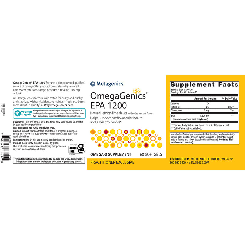Metagenics OmegaGenics® EPA 1200 60 Softgels