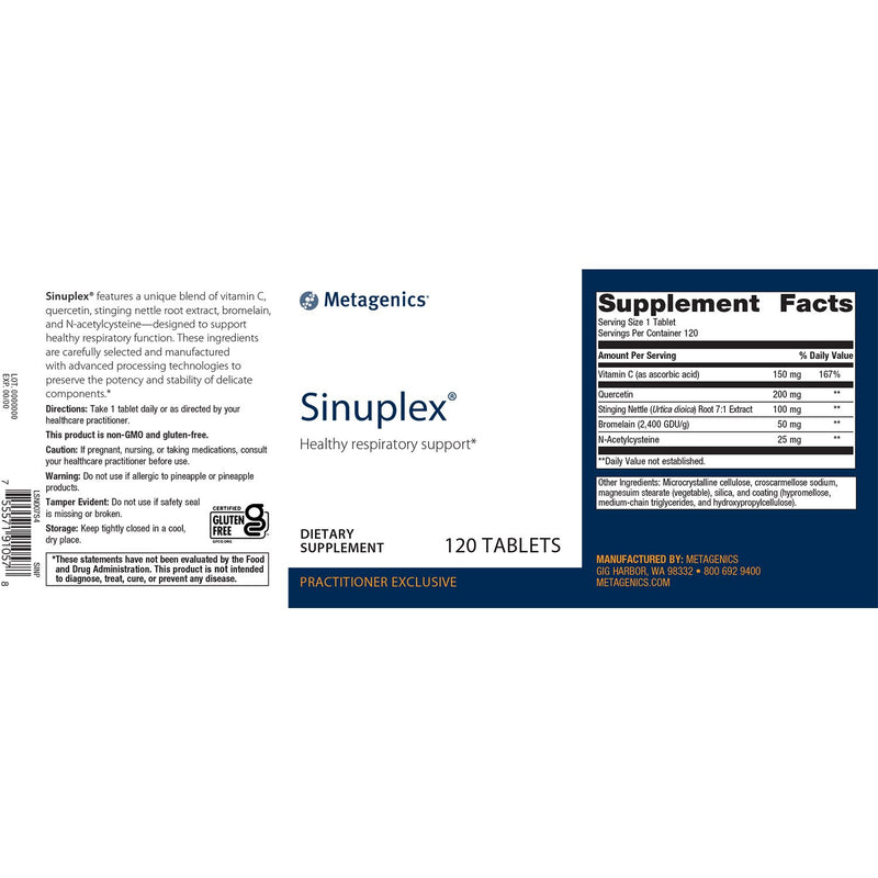 Metagenics Sinuplex® 120 Tablets