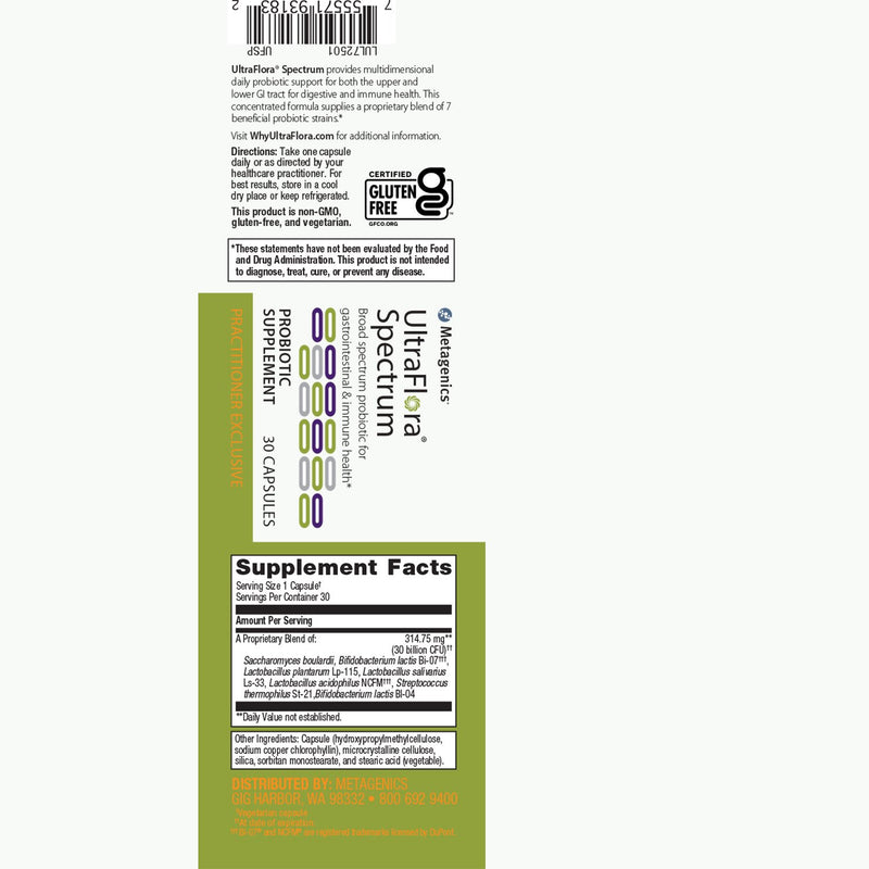 UltraFlora® Spectrum 30 Capsules by Metagenics