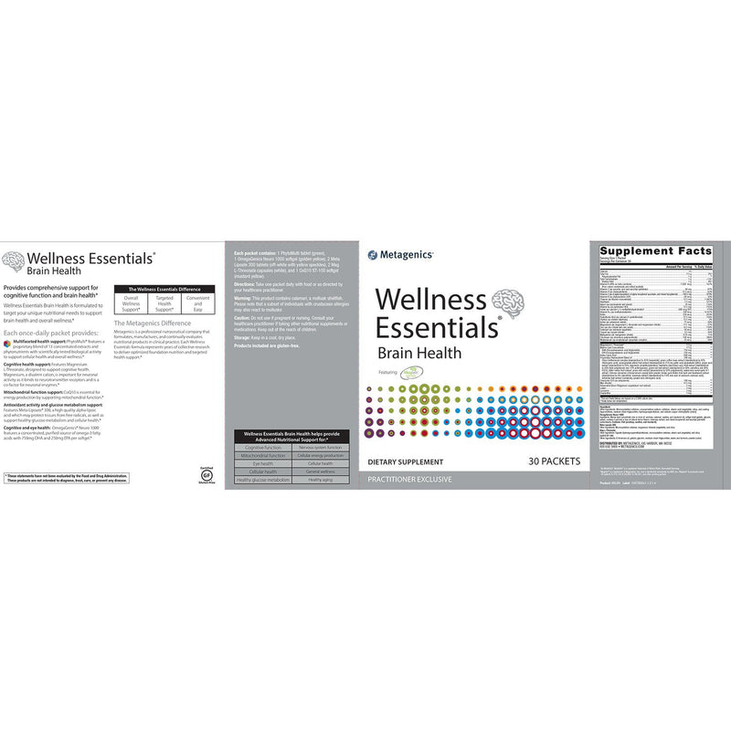 Wellness Essentials Brain Health (30 Packets) by Metagenics