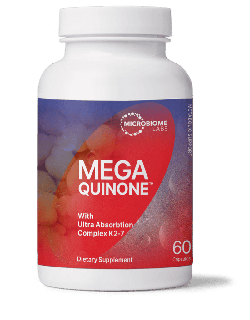 MegaQuinone™ w/ Ultra Absorption Complex K2-7 (60 Capsules) by Microbiome Labs