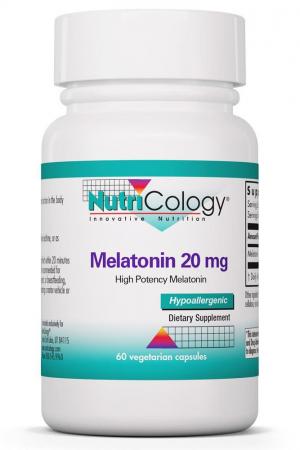 Melatonin 20 mg 60 Vegetarian Capsules by NutriCology