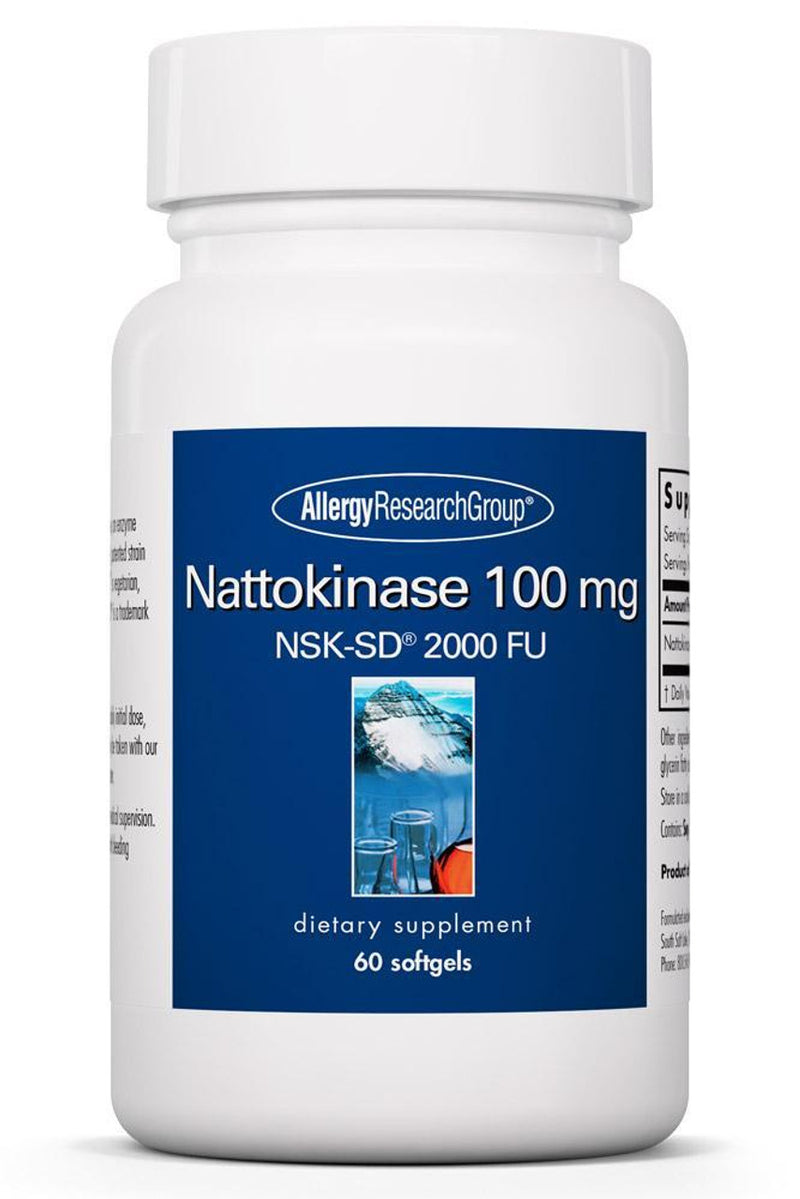 Nattokinase 100 mg NSK-SD® 60 Softgels by Allergy Research Group