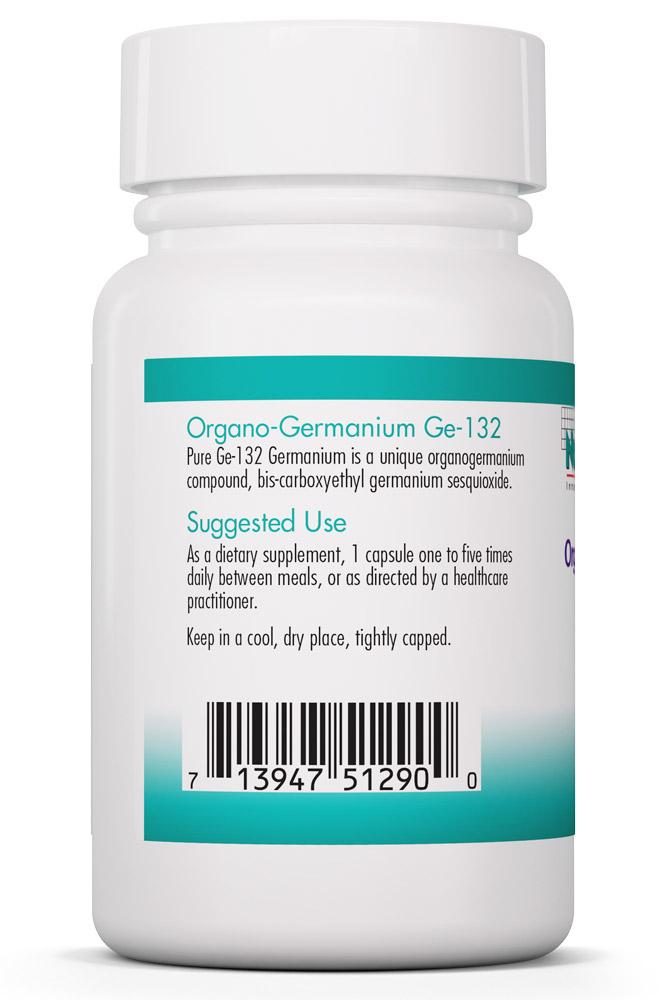 Organo-Germanium Ge-132 50 Vegetarian Capsules by NutriCology
