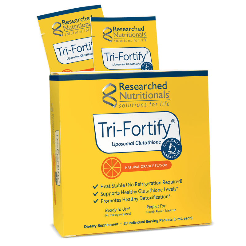 Tri-Fortify® Orange Box of 20 Individual Serving Packets by Researched Nutritionals